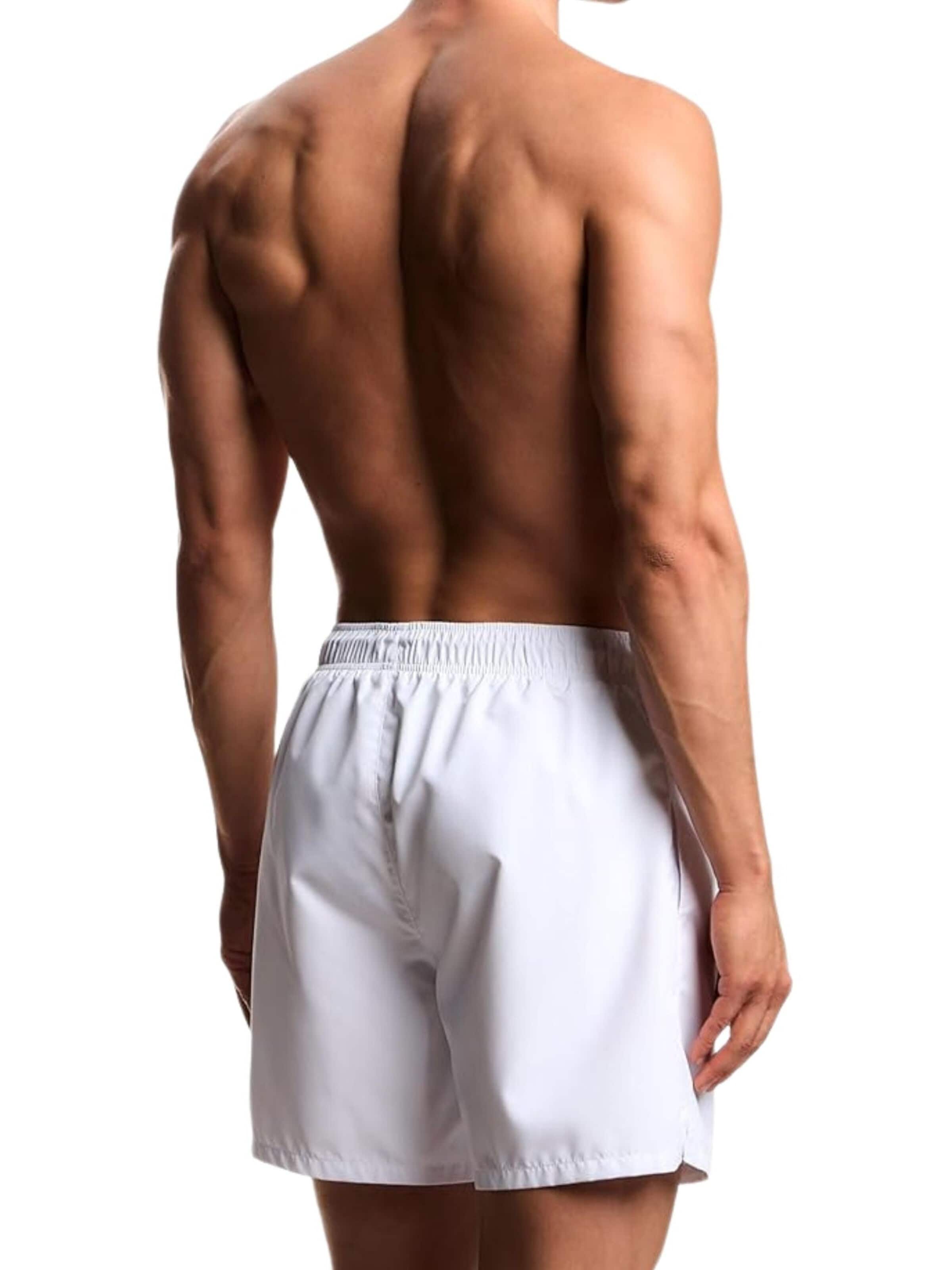 Shorts de bain 'Men's SEA Logo Swim Shorts' Emporio Armani en blanc
