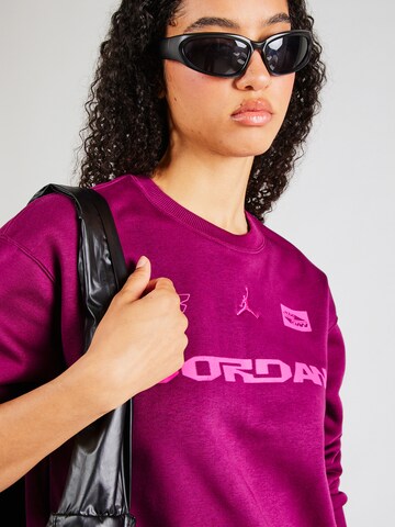 Bluză de molton 'BRKLN' de la Jordan pe roșu