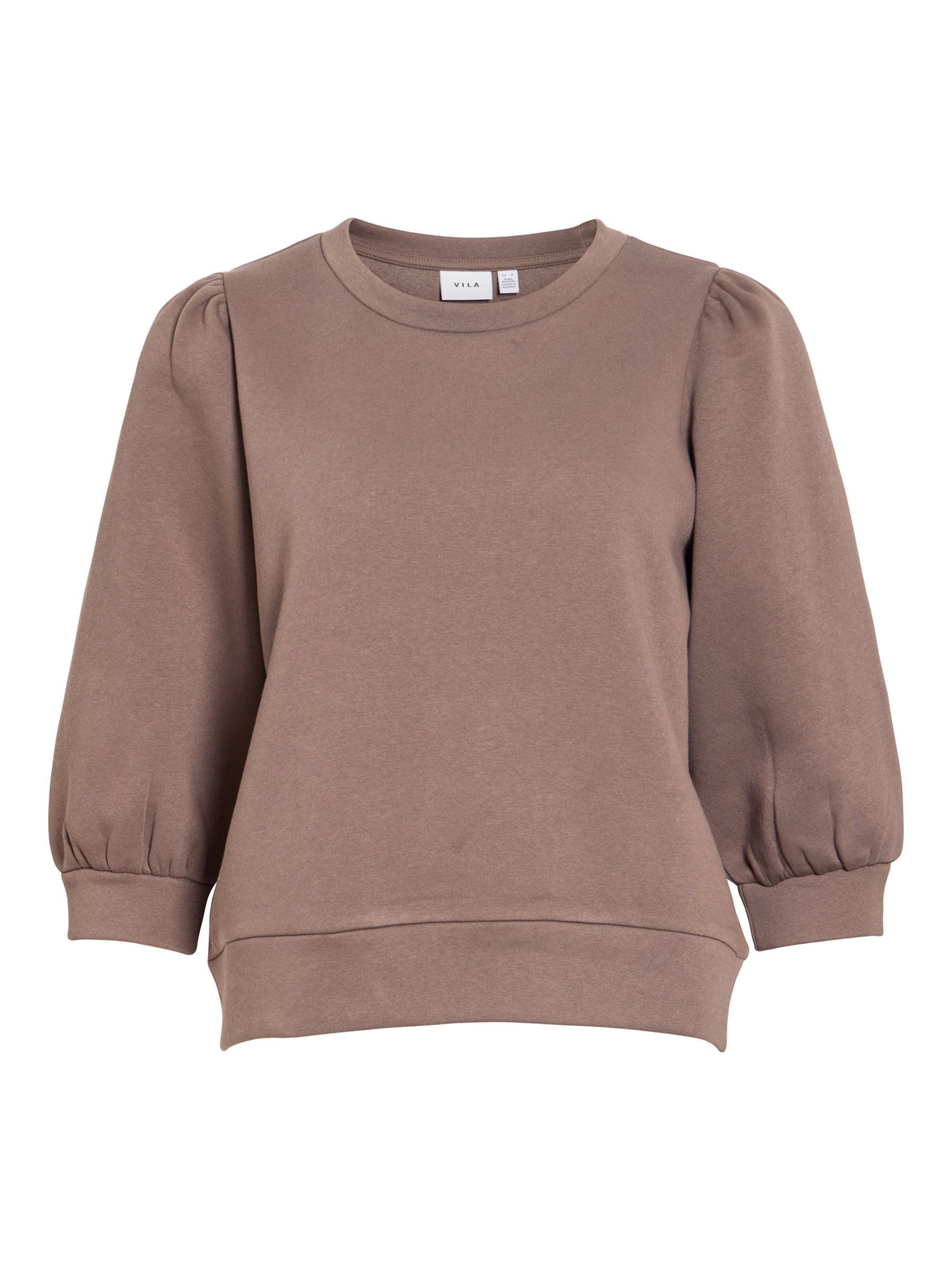Sweat-shirt 'VIVera' VILA en marron : devant
