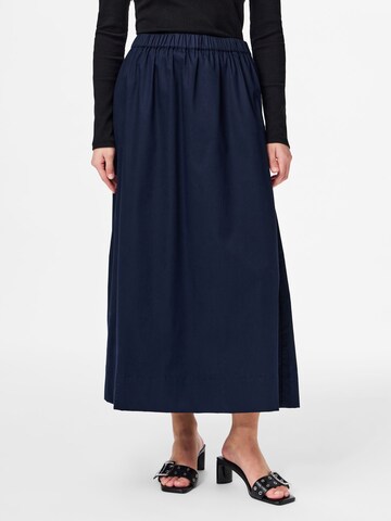 Jupe 'PCBlair' PIECES en bleu : devant