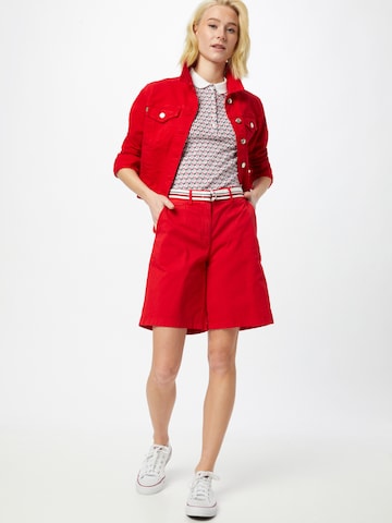 TOMMY HILFIGER - Loosefit Calças chino em vermelho