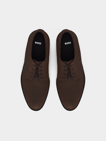 BOSS Šněrovací boty 'Tayil' – hnědá