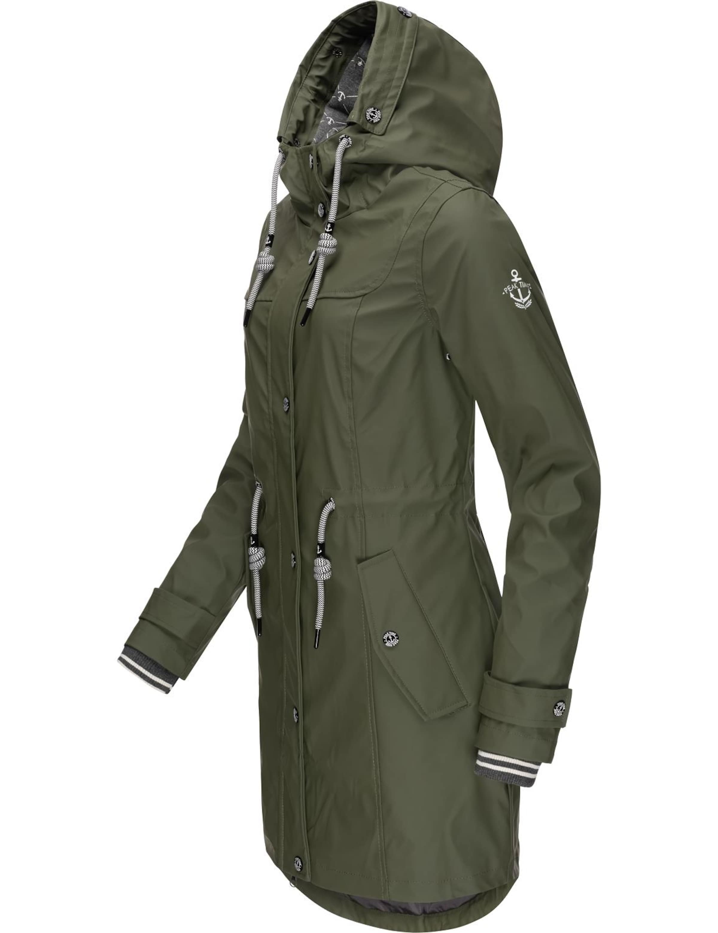 Manteau fonctionnel 'L60042' Peak Time en vert