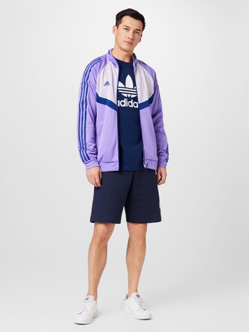 ADIDAS ORIGINALS - Camisa 'Adicolor Classics Trefoil' em azul