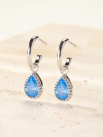 Hey Happiness - Pendientes 'March Birthstone' en plata