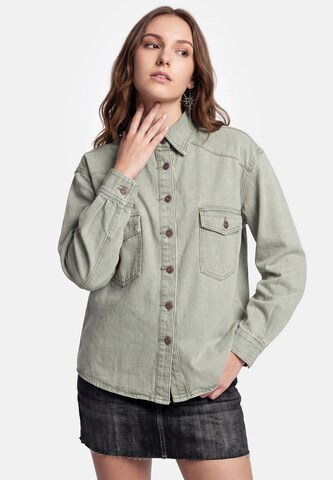 myMo ROCKS Bluse in Grün: Vorderseite