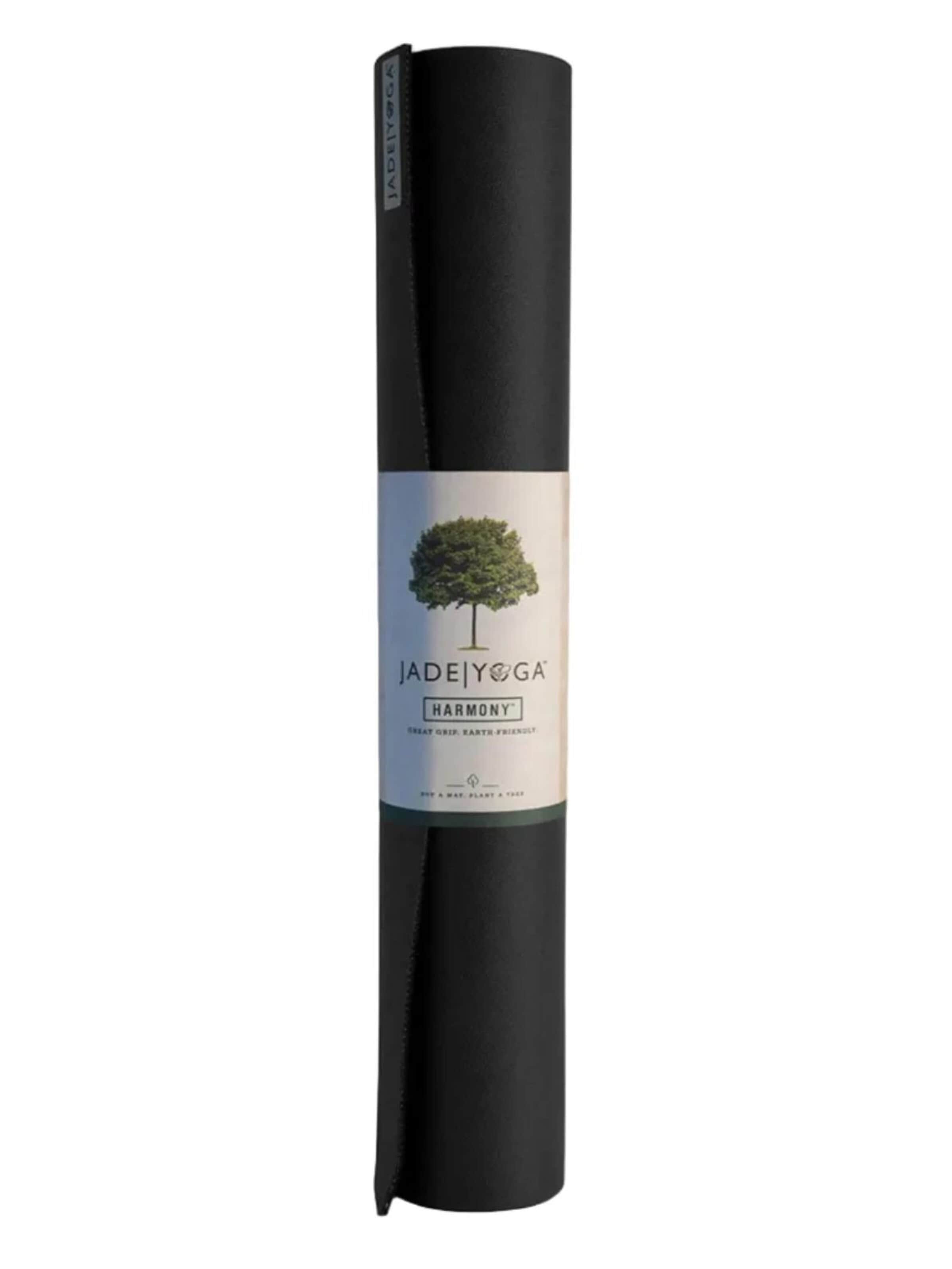 JADEYOGA Mat 'Harmony Professional' in Black: front