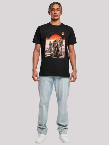 F4NT4STIC Shirt 'Star Wars The Mandalorian Warriors' in Black