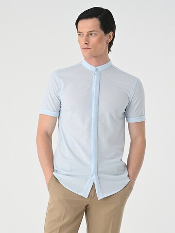 Antioch Slim fit Overhemd in Blauw: voorkant