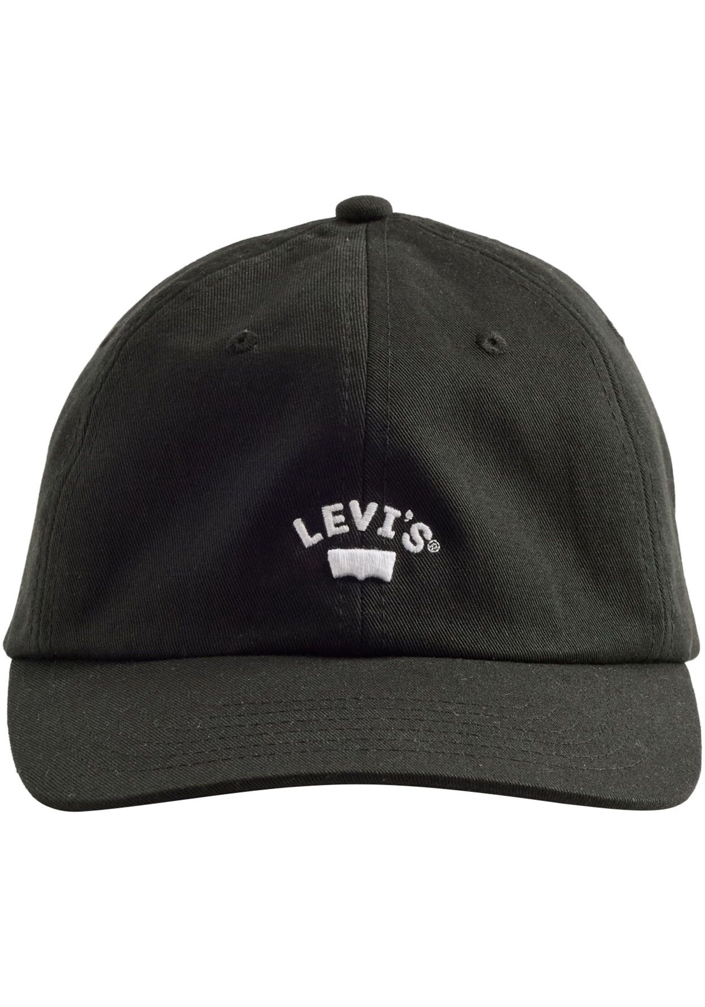 Cappello da baseball 'Lazy Girl' di LEVI'S ® in nero: frontale