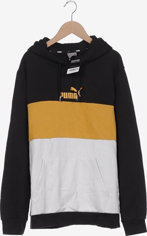 PUMA Sweatshirt & Zip-Up Hoodie in L in Black: front