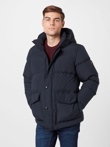 TOMMY HILFIGER Winterjas in Blauw: voorkant