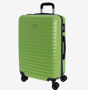 Don Algodon - Carrito 'DON ALGODON Maleta Mediana 23 kg | Maleta de Viaje Rígida con 4 Ruedas Dobles 360º, Candado TSA y Asa Telescópica | Equipaje Resistente al Agua para Viajes en Avión' en verde: frente