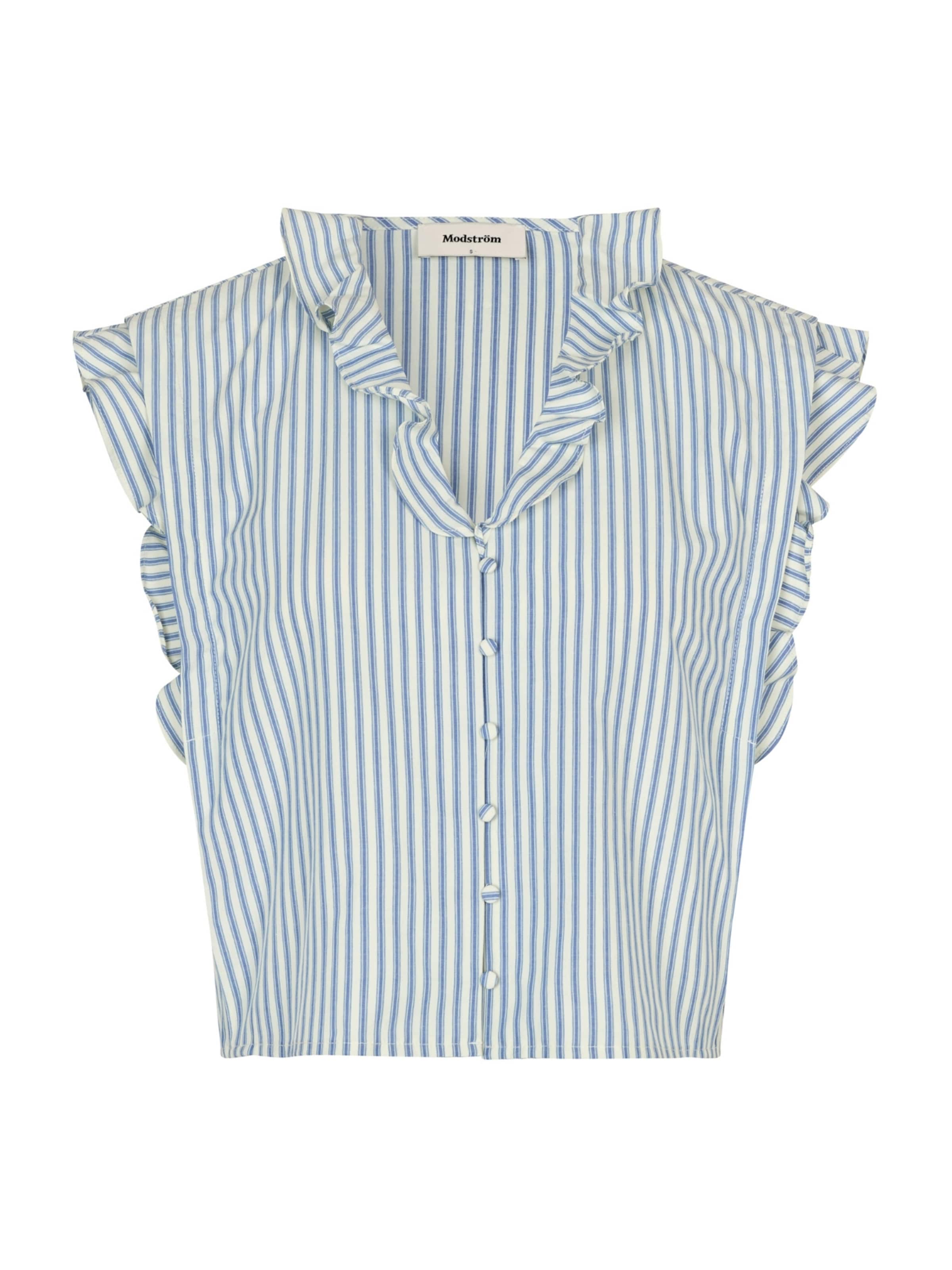 modström Блуза 'Nikkomd' в синьо: отпред