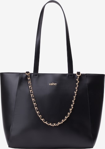 usha BLACK LABEL Shopper táska - fekete: elől