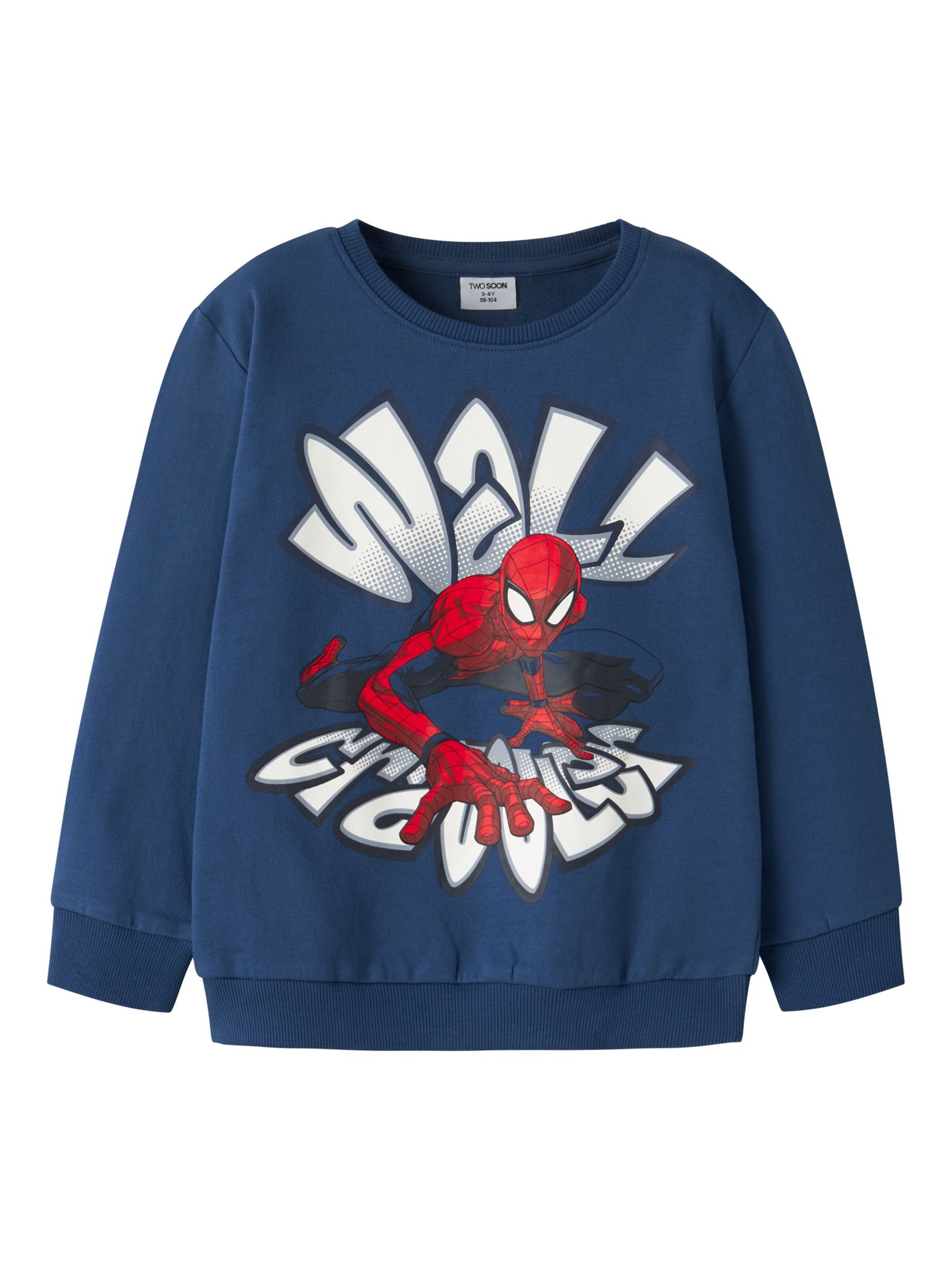 TWO SOON Sweatshirt in Blauw: voorkant