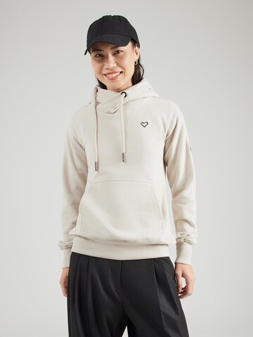 alife & kickin - Sweatshirt 'SarahAK' em bege: frente