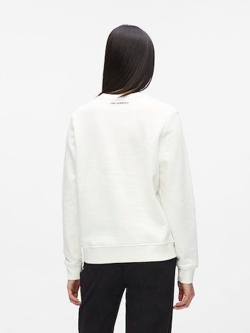 Felpa 'IKON' di Karl Lagerfeld in bianco