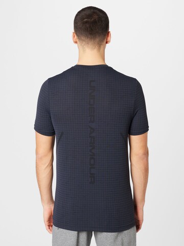 UNDER ARMOUR Функционална тениска 'Grid' в черно