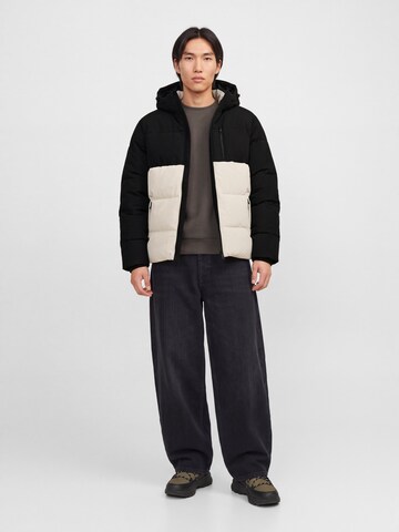JACK & JONES Winter Jacket 'JJEBECKS' in Beige