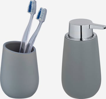 Wenko Bathroom Set 'Badi' in Grey: front