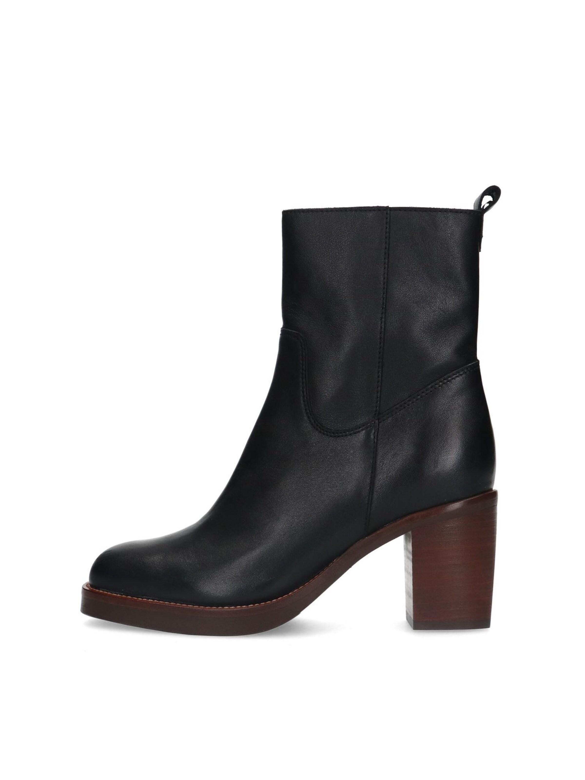MANFIELD Stiefelette in Schwarz