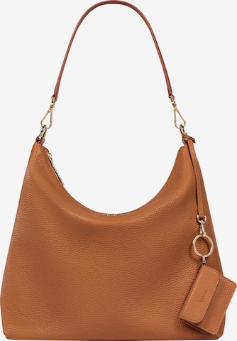 Roeckl Handtas 'DIANA SCHULTERTASCHE MEDIUM' in Bruin: voorkant