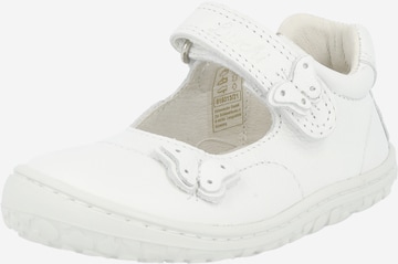 LURCHI Ballet Flats in White: front