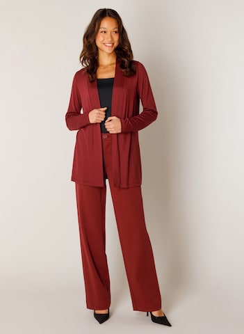 BASE LEVEL Knit Cardigan in Red