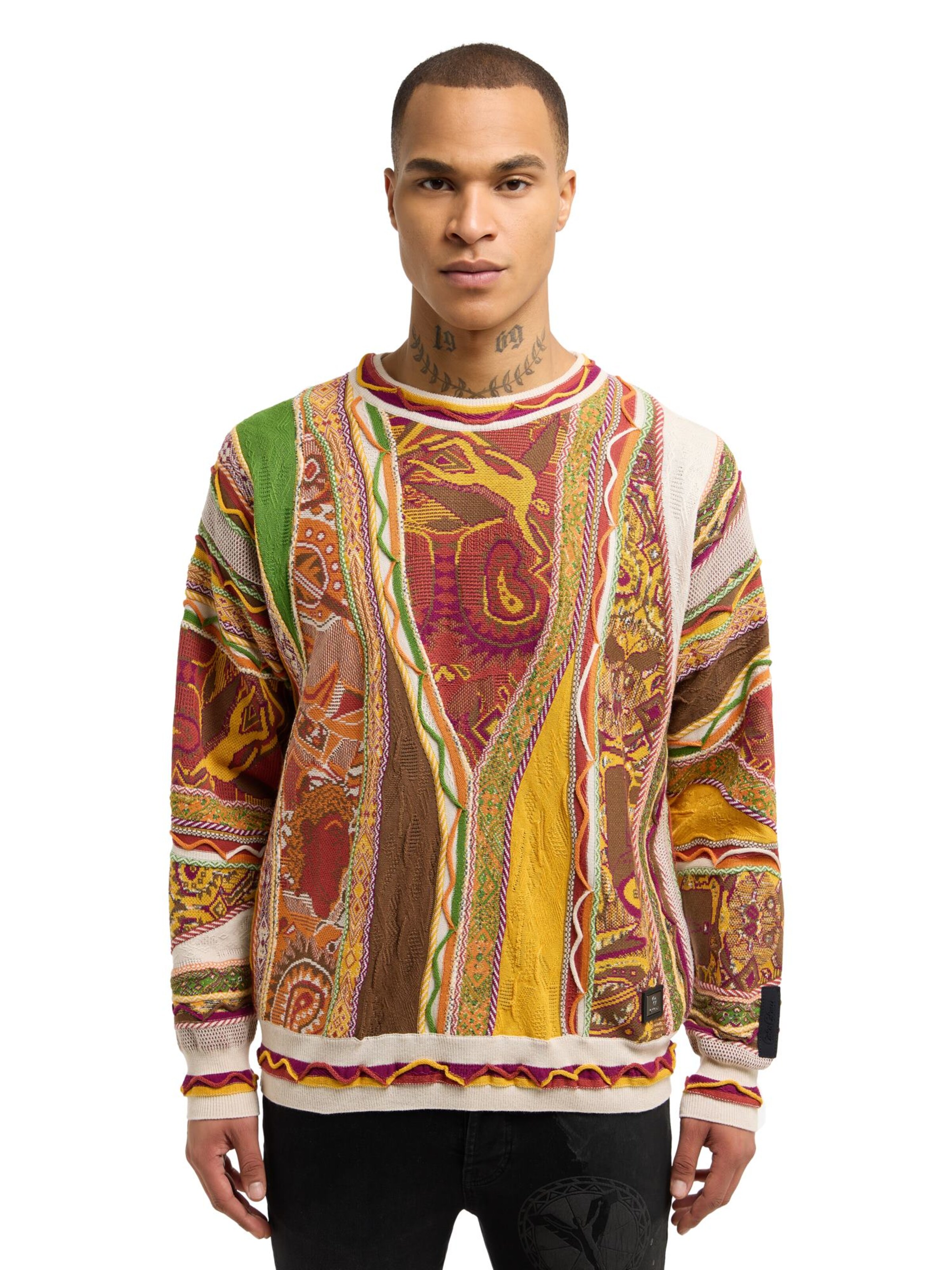 Carlo Colucci Sweater ' Deluggi ' in Mixed colours: front