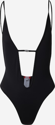 juoda DIESEL Trikampė Maudymosi kostiumėlis 'DAISY': priekis