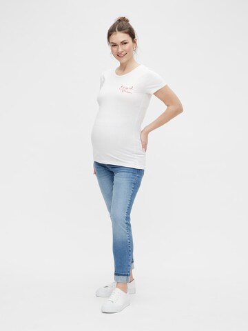 MAMALICIOUS T-Shirt 'Camomile' in Weiß