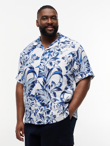 Tommy Hilfiger Big & Tall Comfort Fit Πουκάμισο σε λευκό: μπροστά