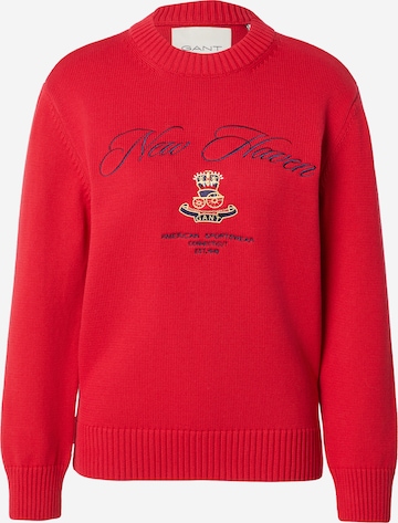 sarkans GANT Džemperis: no priekšpuses