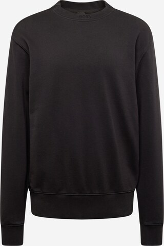 BOSSSweater majica 'We__Dye' - crna boja: prednji dio
