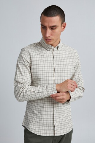 Casual Friday Regular fit Button Up Shirt in Beige: front