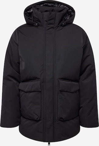 Embassy of Bricks and Logs Winter Jacket 'HADDOCK' in Black: front