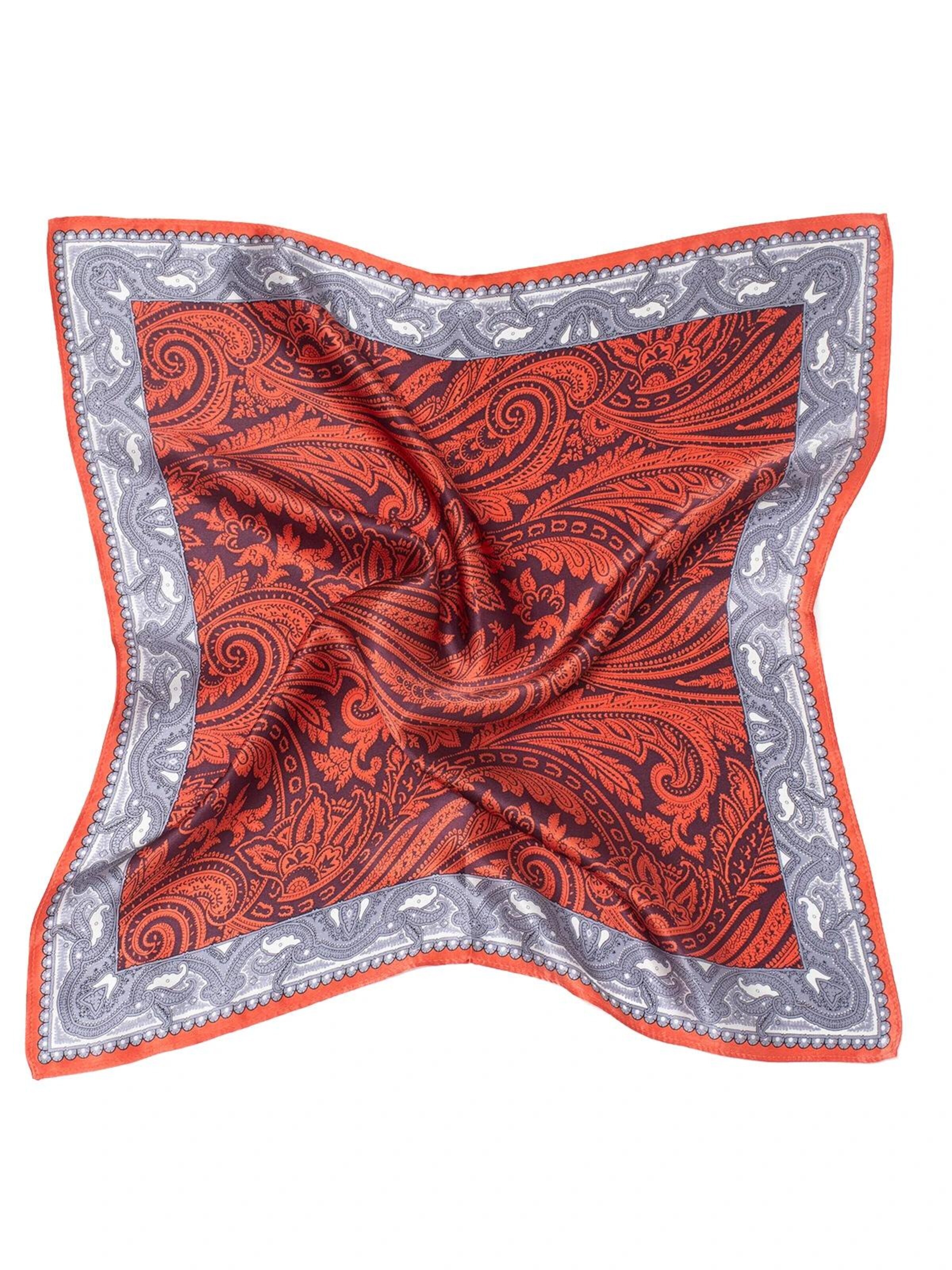 MayTree Scarf 'Farn' in Orange: front