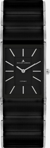 Jacques Lemans Uhr in Schwarz: Vorderseite