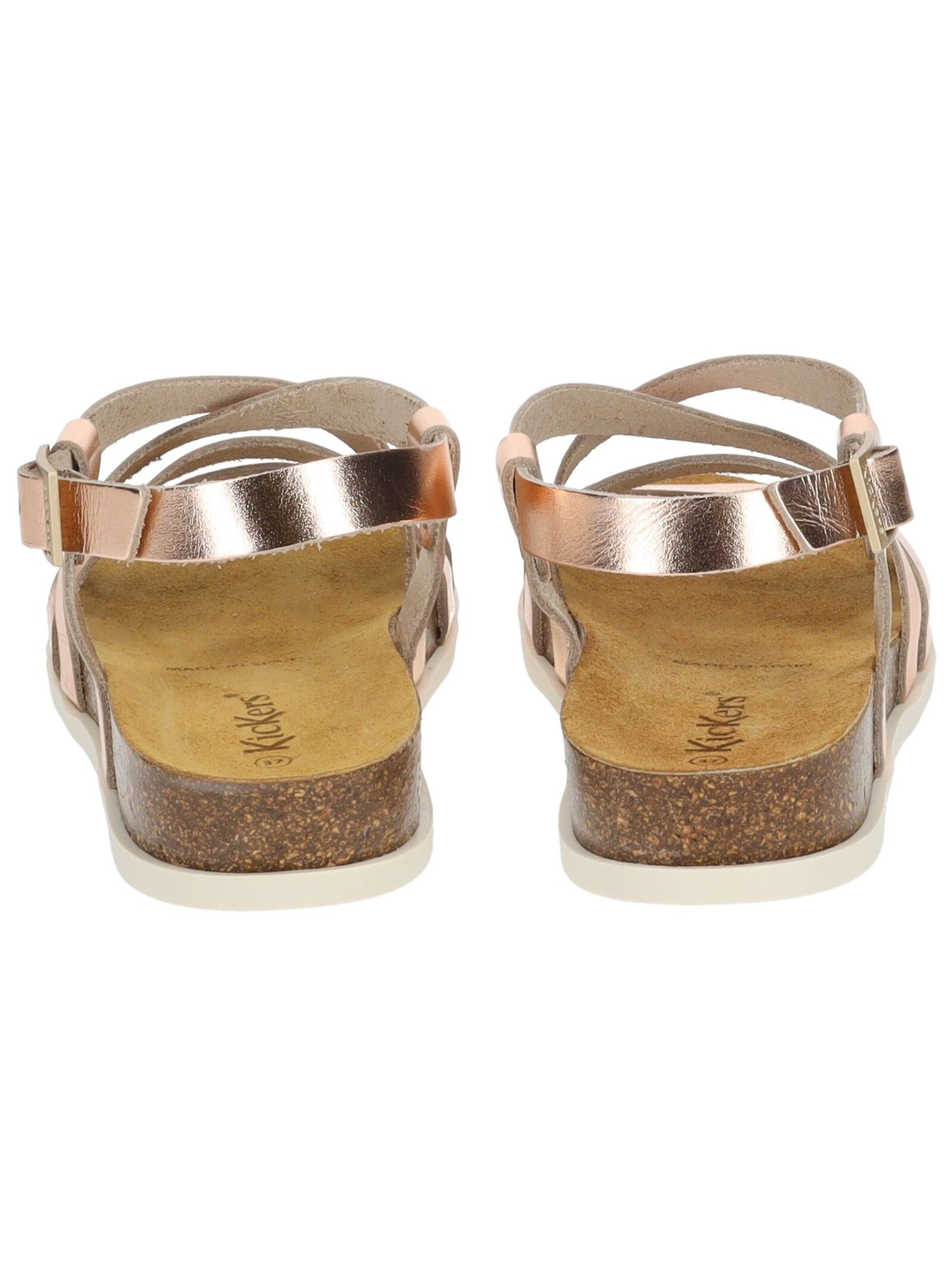 Kickers Strap Sandals in Gold