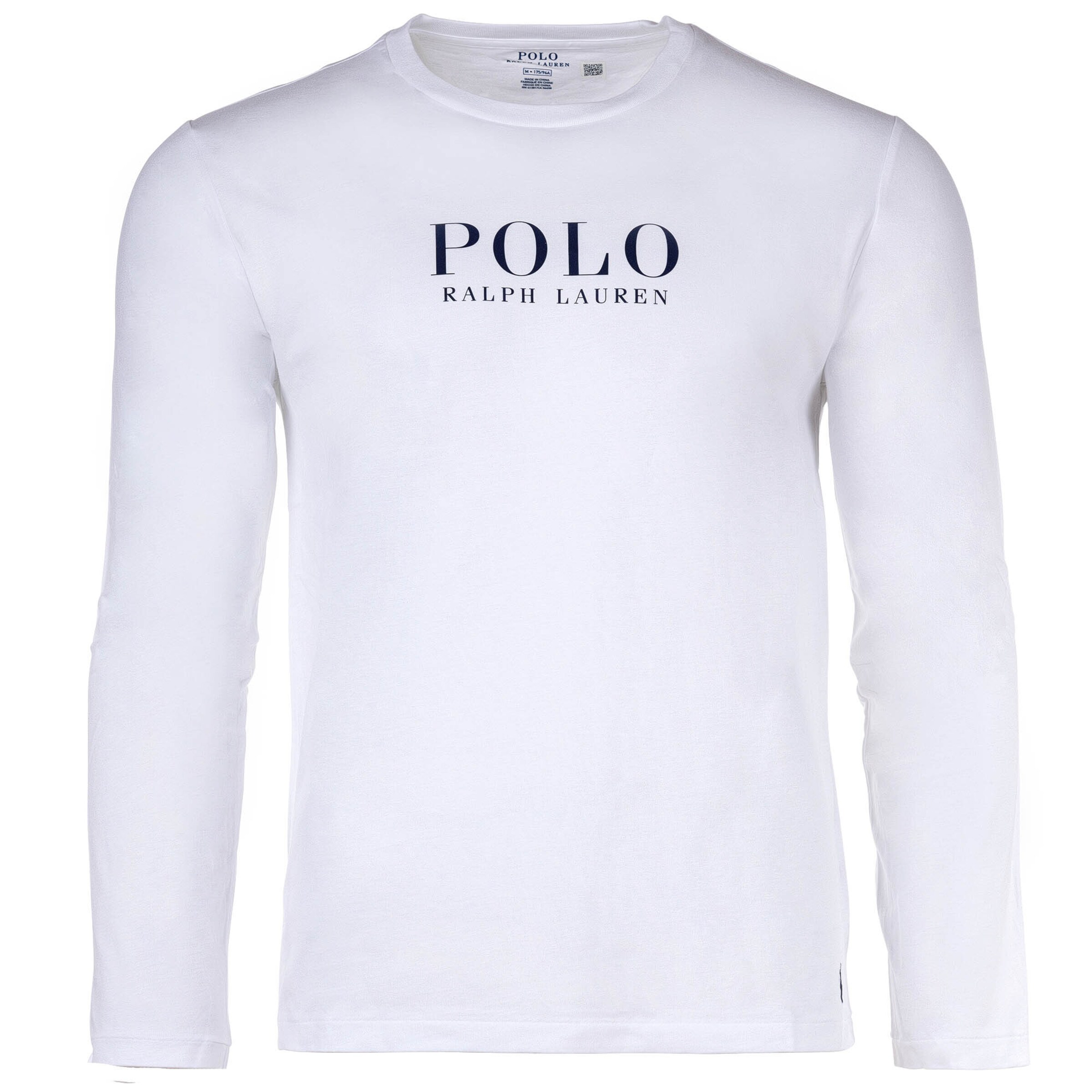 Polo Ralph Lauren Pitkä pyjama värissä valkoinen: etupuoli