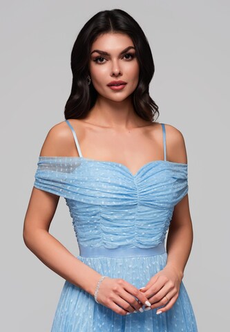 Ombre Abendkleid in Blau