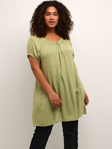 KAFFE CURVE Tunic 'Ami' in Green: front