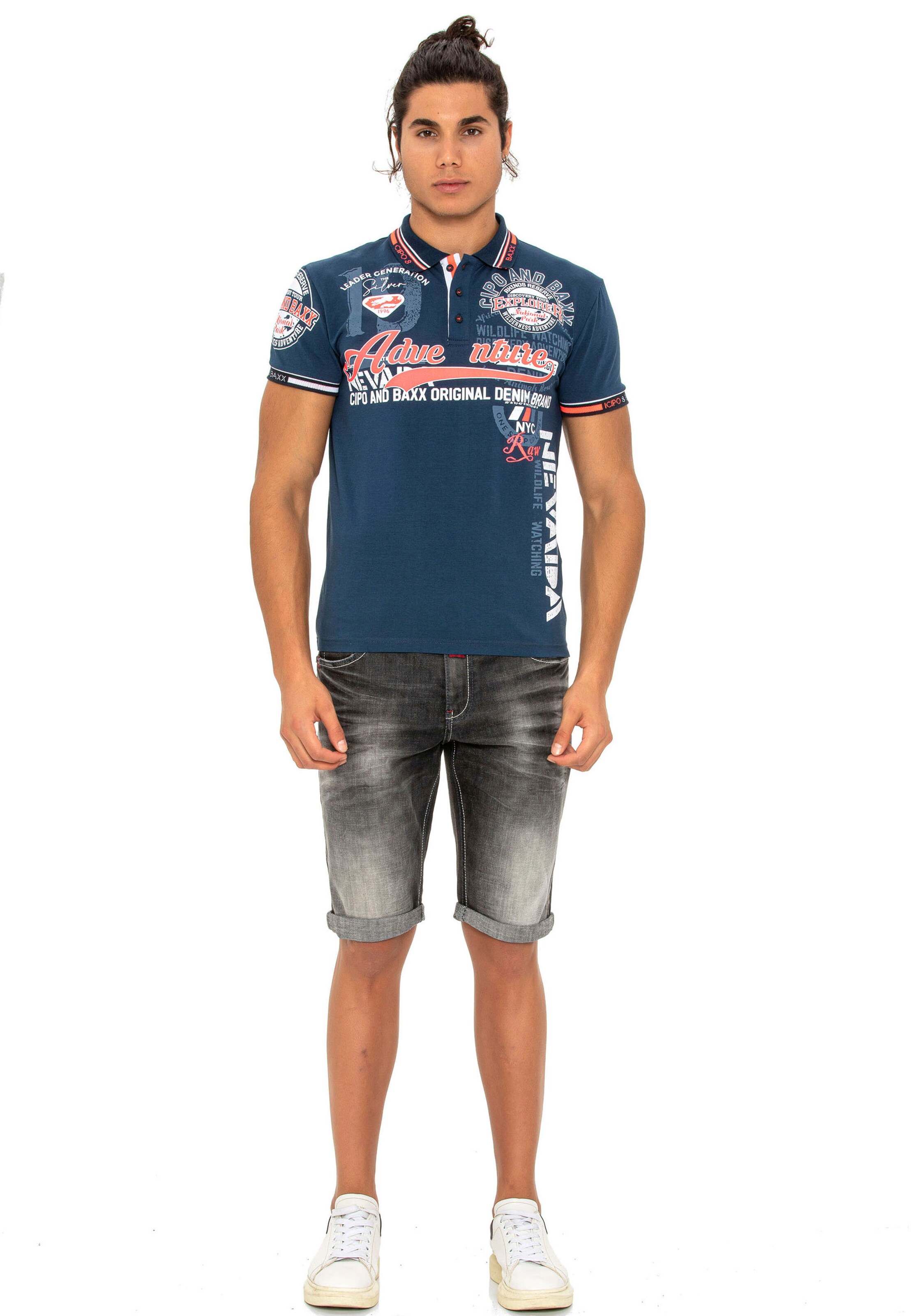 CIPO & BAXX Shirt in Blue