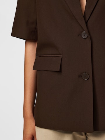 PIECES Blazer 'PCBOSELLA' in Brown
