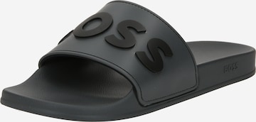 BOSS Black - Sapato de praia/banho 'Kirk' em cinzento: frente