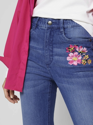 bonprix Slimfit Jeans in Blauw