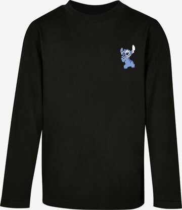 ABSOLUTE CULT Shirt 'Lilo And Stitch - Stitch' in Zwart: voorkant