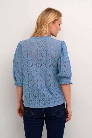 Cream Blouse 'Kaspis' in Blue