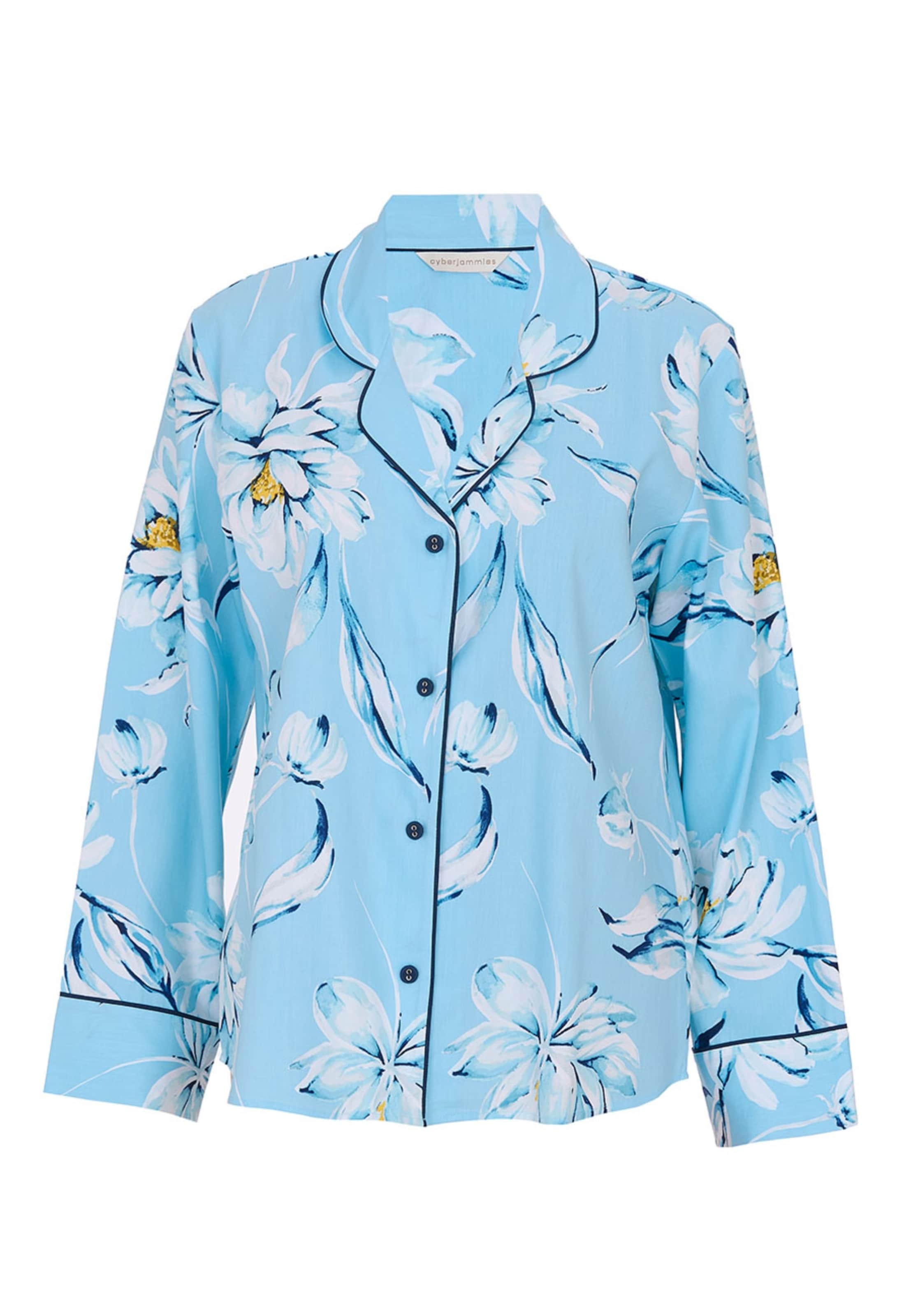 Camicia da notte 'Madelyn' di Cyberjammies in blu: frontale